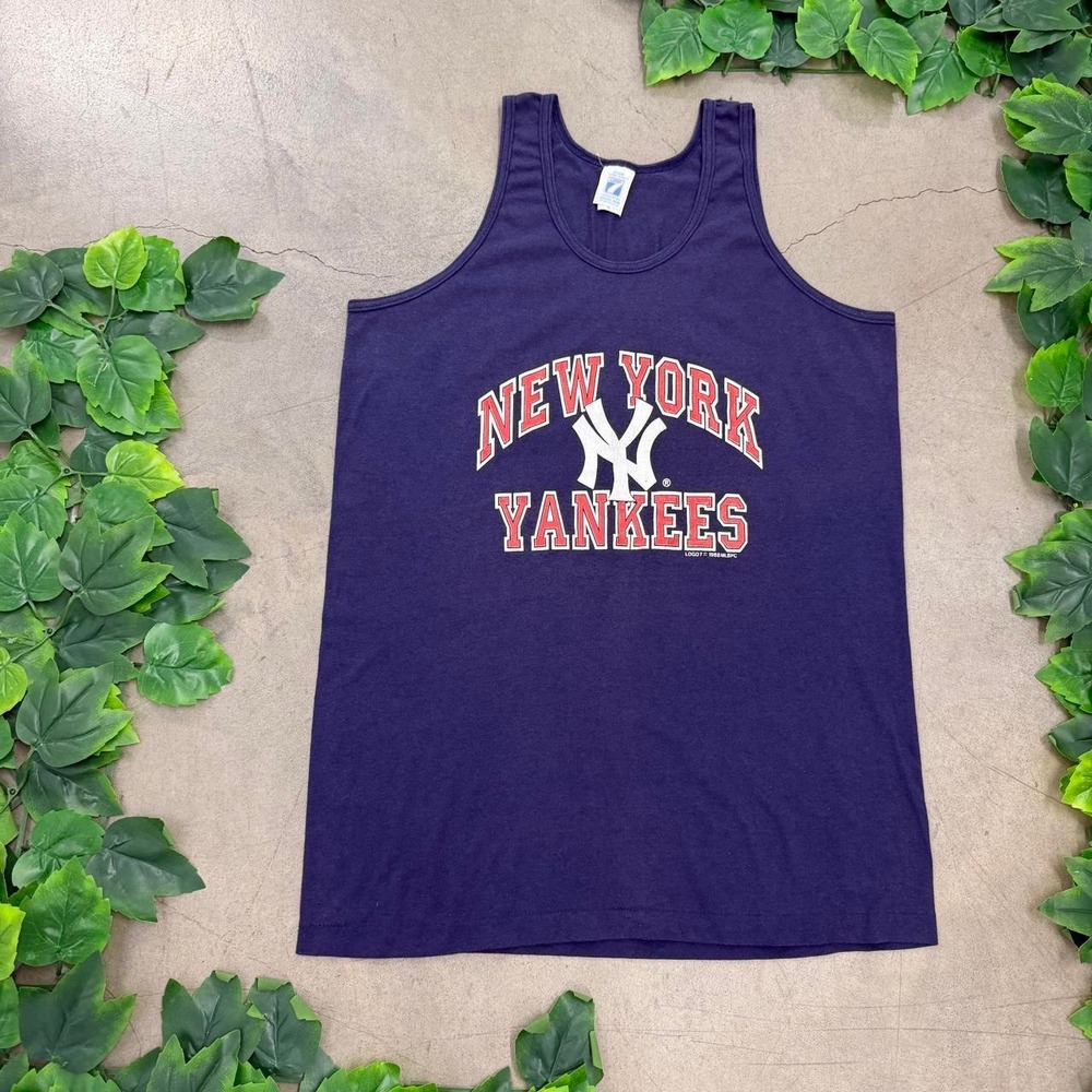 Vintage 1988 Logo 7 New York Yankees Tank Top